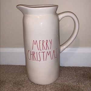 Rae Dunn merry Christmas pitcher